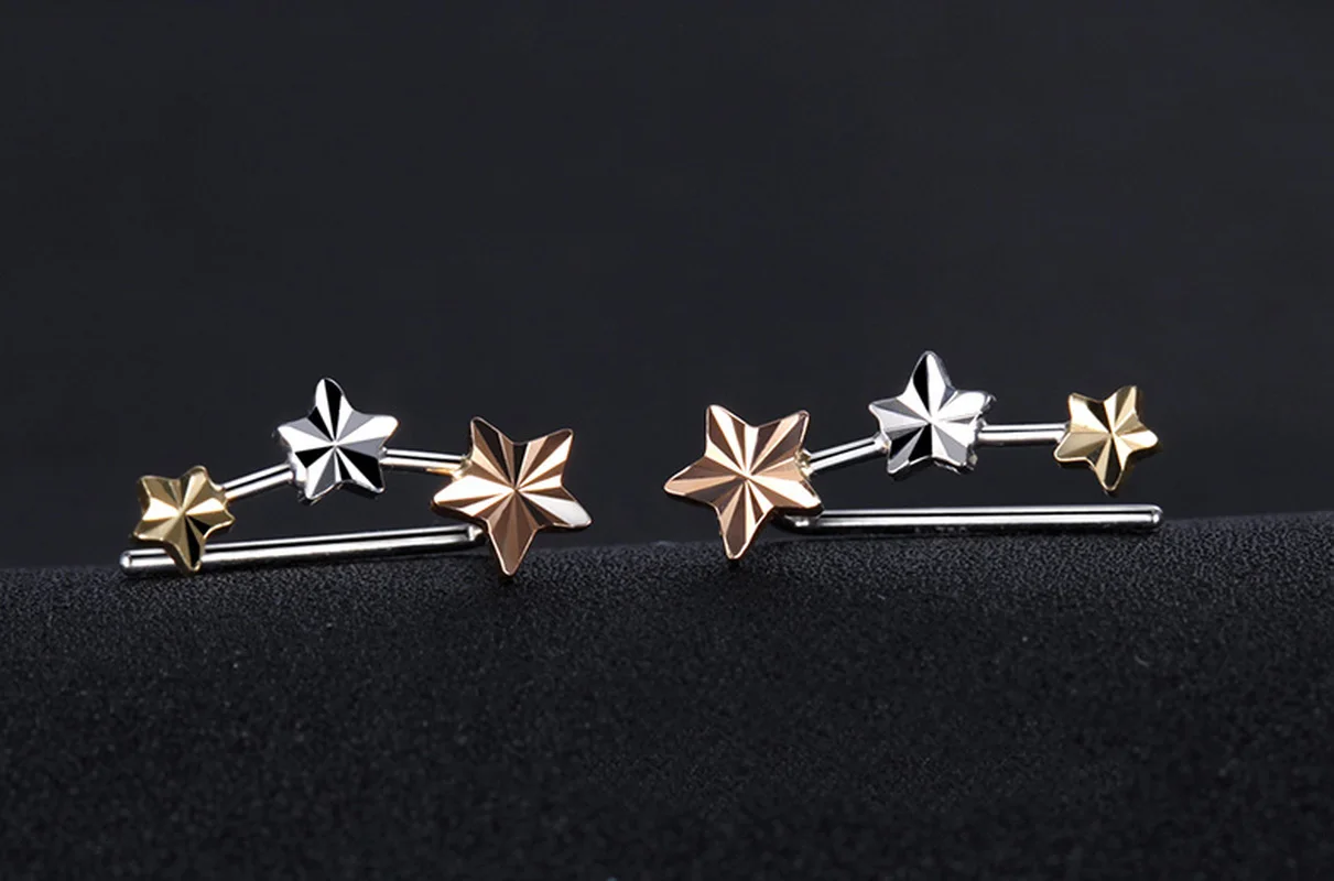 Серьги-Клипсы из натурального золота с бриллиантами 18 К | Украшения и аксессуары