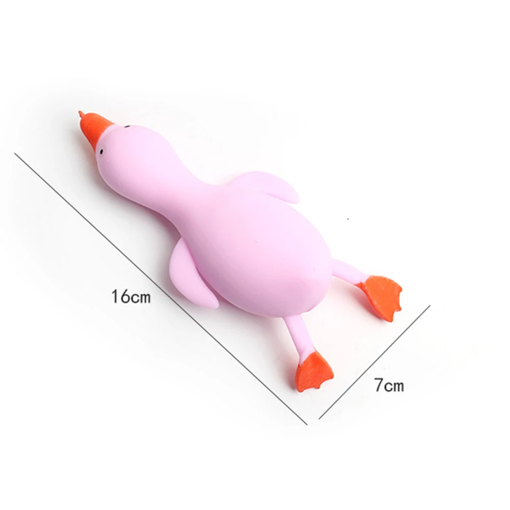 

Duck-shaped Decompression Sensory Toy Net Red Flour Duck Squeeze Joy Rainbow Duck Squeeze Joy Vent Children's Tricky Toys