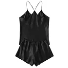 Женское нижнее белье, сексуальная пижама, атласная шелковая комбинация, Сексуальное белье для женщин, сексуальный комплект с бюстгальтером, кружевная ночная рубашка, Трусы