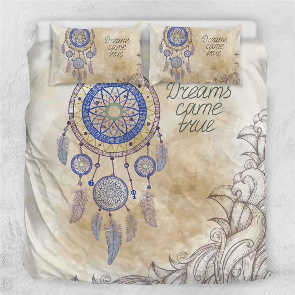 Набор пододеяльников для пуховых одеял с рисунком солнца эффектом омбре Мандала