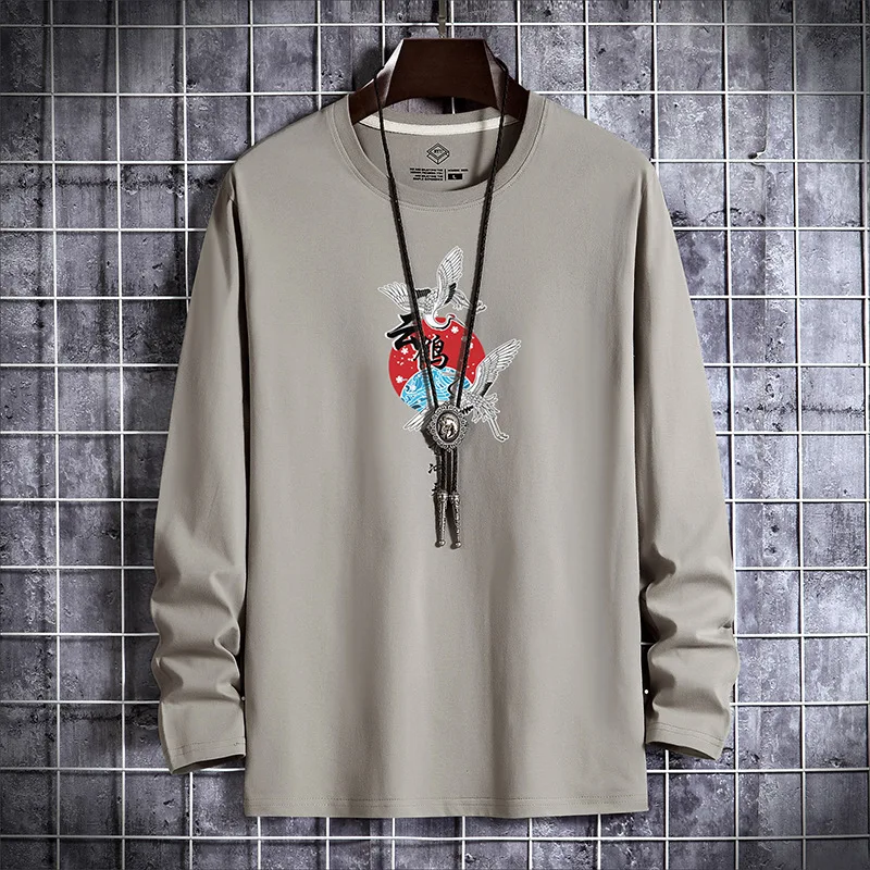 Футболка мужская с круглым вырезом удобная тенниска из 100% хлопка повседневная