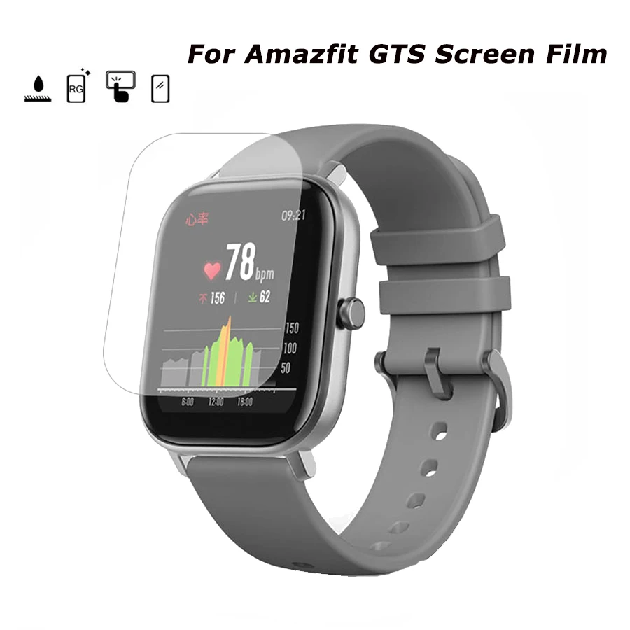 Для Amazfit GTS полное покрытие Прозрачная мягкая защитная пленка для HD экрана Huami