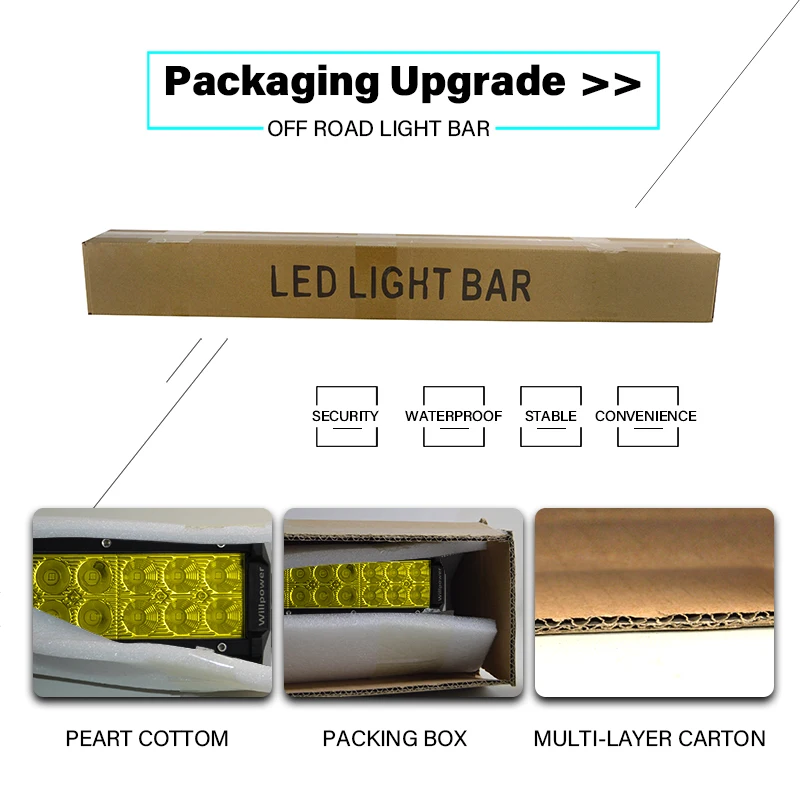 Светодиодный фонарь Willpower противотуманная фара желтого цвета 20 дюймов 126 Вт 12 22