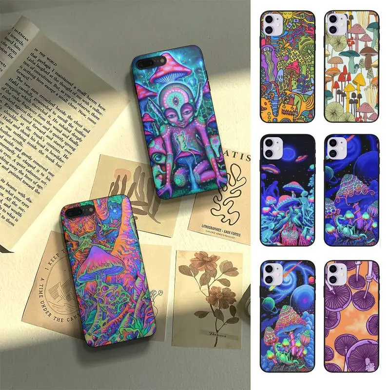 

Weird Trippy Mushroom Psychedelic Art Phone Case For Samsung S10 S20 Fe Lite S21 S30 ULTRA Plus 5G Fundas Shell Cover