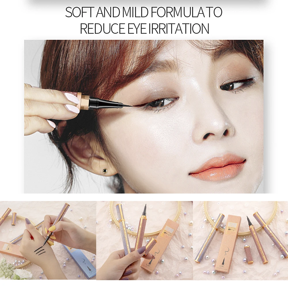 QIC 1 шт. Водонепроницаемый черная жидкая подводка для глаз карандаш с татуировкой