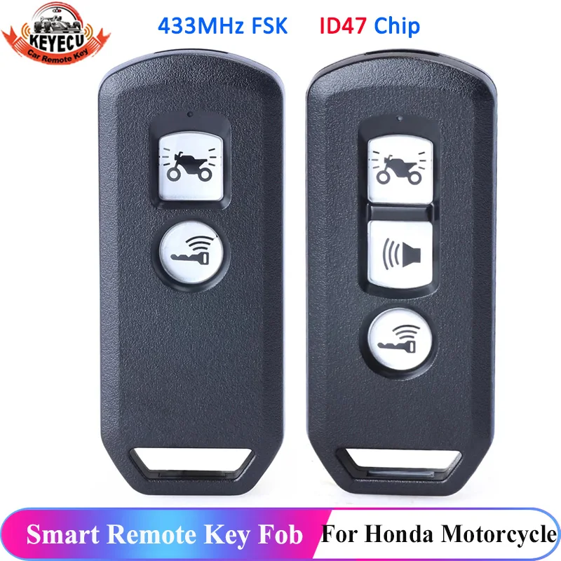 Пульт дистанционного управления KEYECU для автомобиля 2 / 3 кнопки чип ID47 434 МГц Honda X ADV
