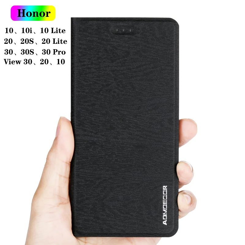 Кожаный чехол книжка для Huawei Honor 20 Lite 20S 20I 20E 30I Pro 30S 10X 10I View 10 30|Бамперы| |