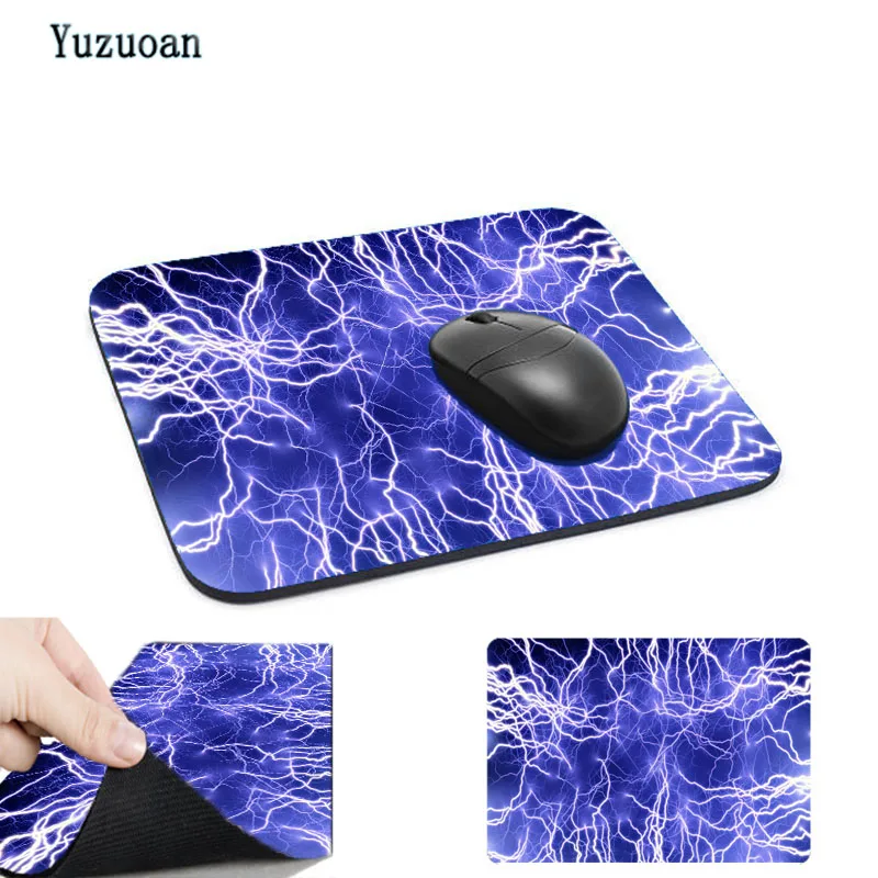 

Best Seller Lightning Weather Landscape Blue Rectangular Small Mouse Pad Gamer Accessories Desk Pad Mouse Mat Gaming MousePad