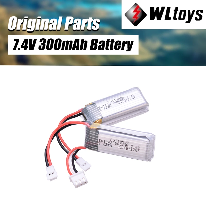 Оригинальный бренд для WLtoys F959 XK DHC 2 A600 A700 A800 A430 2.22Wh Rc Дрон Запасные Части 2шт 7 4 V 300mAh