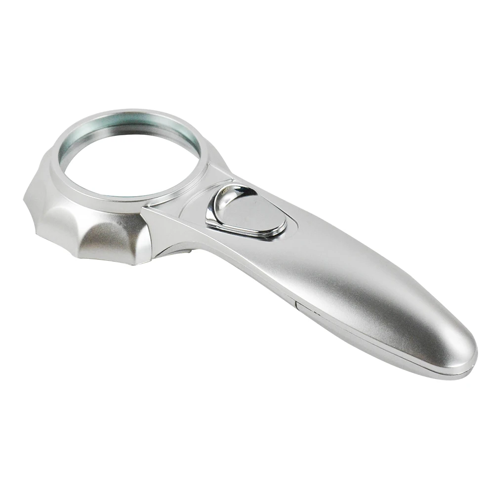 Увеличительное стекло с подсветкой 7X Лупа объектив Ручной светодиодный