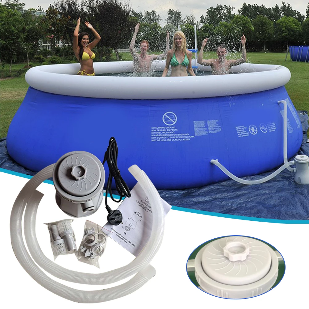 

2021 Home 300 Gallons Swimming Pool Water Filter Pump Above Ground with Filter Pump Cartridge for Swimming Pool Fountain Ponds