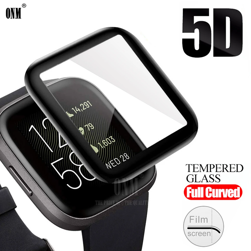 5D Защитная пленка для экрана с полным покрытием Fitbit Versa 2 Watch Versa2 мягкая круглая