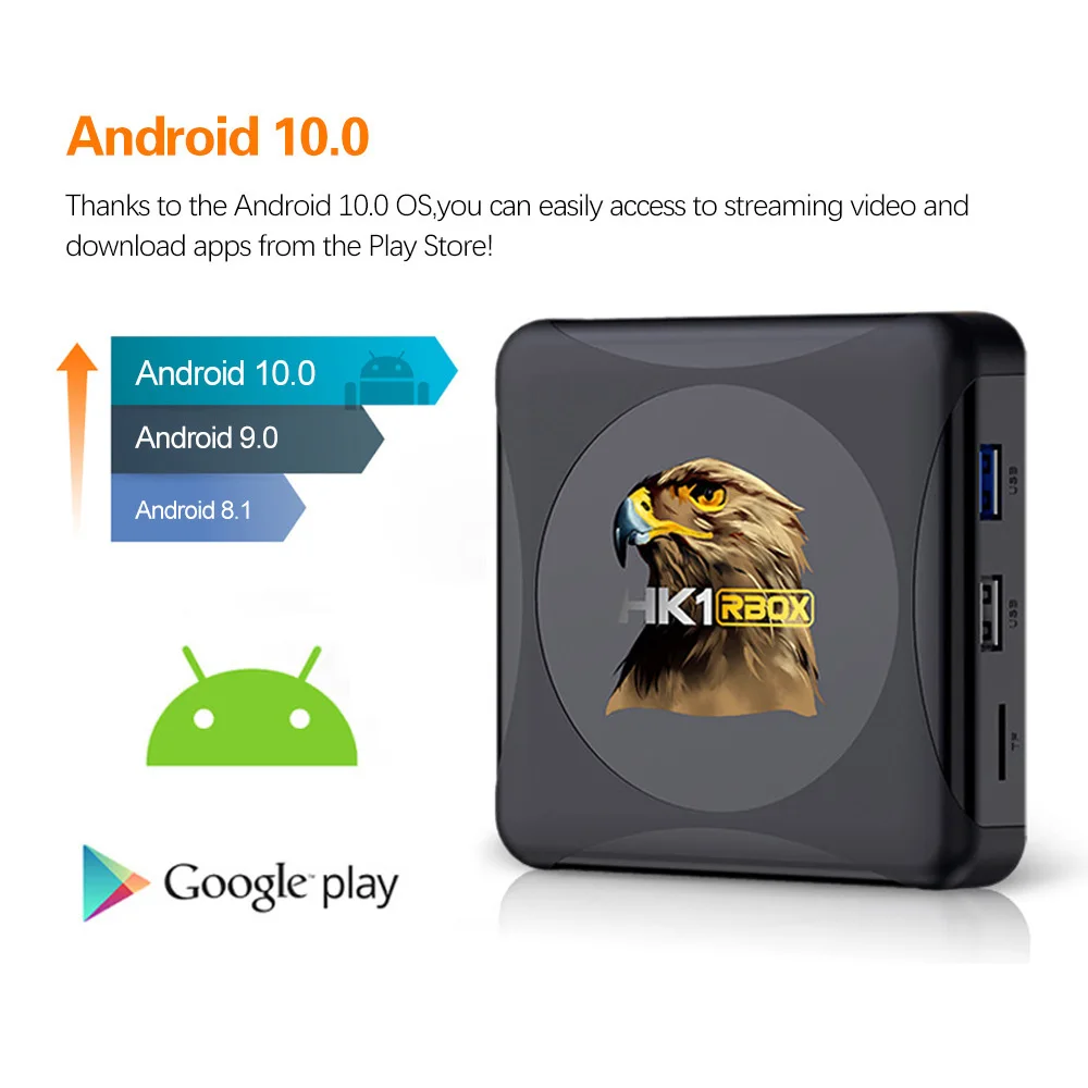 HK1 RBOX R1 mini Smart TV Box Android 10 Rockchip RK3318 4G 64GB Support 1080p 4K Media Player Set Top Box