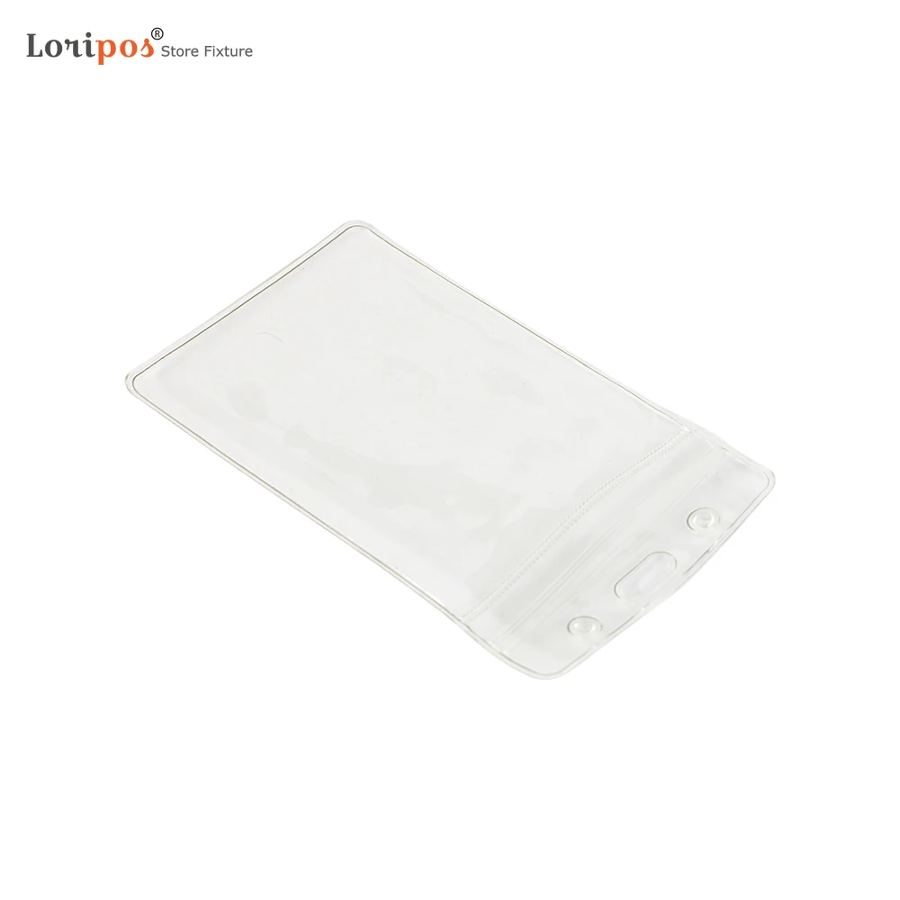 

10 Pcs/lot Clear PVC Badge Holder Work Exhibition ID Name Waterproof Card Holders Case Sleeve Zipper Pocket Hanging Tag Pouch