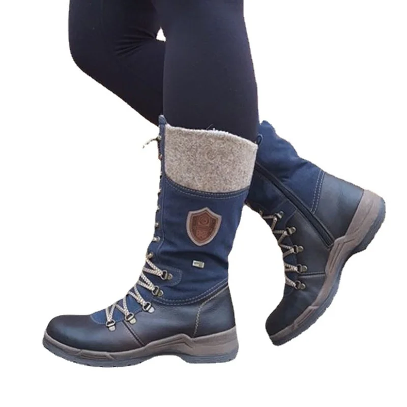 

Women's Casual Short Boots Flat-bottomed Thick-soled High-top Shoes Cotton Comfortable Lightweight And Warm Wladies Mid-top Boot