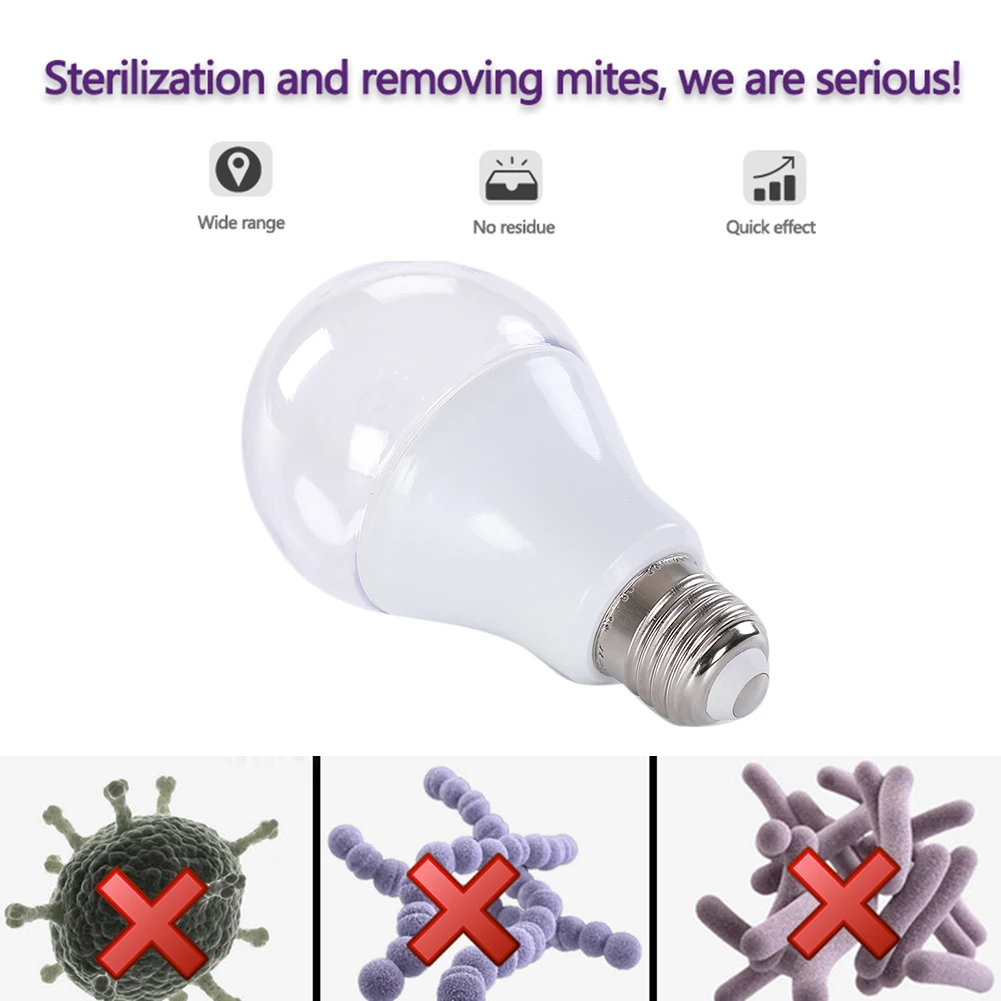 УФ лампа для стерилизации 9 Вт E27 36 светодиодов| |