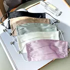 Модная летняя унисекс ультратонкая двухслойная Солнцезащитная дышащая Пылезащитная шелковая маска Регулируемая маска для лица mascarilla tela masque