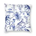 Чехол-наволочка для подушки, с изображением китайских шиньонов, для домашнего декора, двусторонний, подушка 