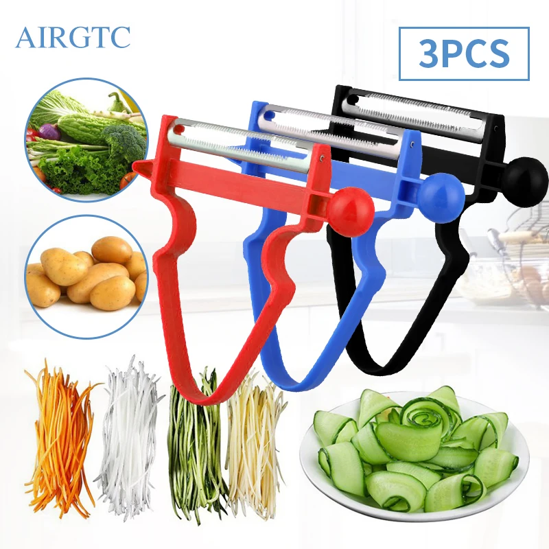 Бесплатная доставка 3 шт. слайсер измельчитель устройство для чистки зеркальная