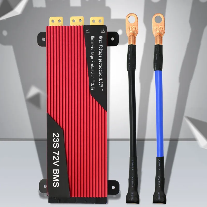 Аккумуляторная батарея LiFePo4 BMS 23 S 72 в с балансировкой 80A 200A LiFePO4 3 2 подключенная к