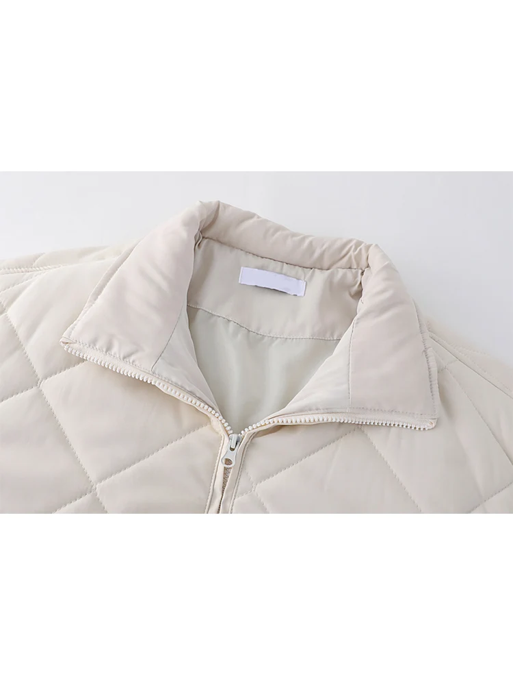 Женская клетчатая парка модная винтажная теплая утолщенная куртка-пуховик