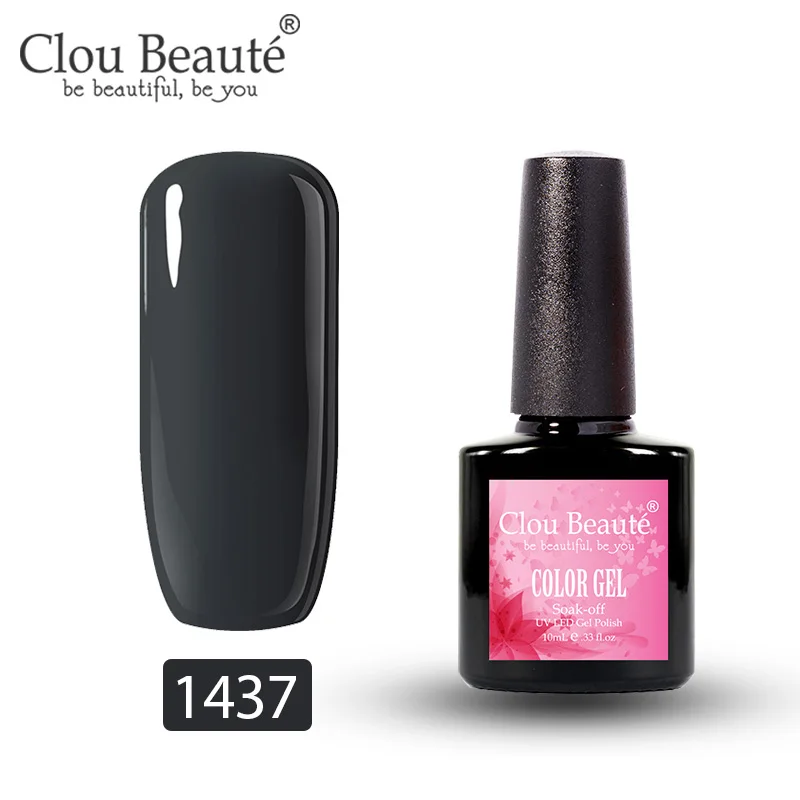 Clou Beaute 179 цветов Гель-лак для ногтей 10 мл УФ маникюр Дизайн полуперманентные Лаки дизайн ногтей гель Украшение Лак - Цвет: 1437