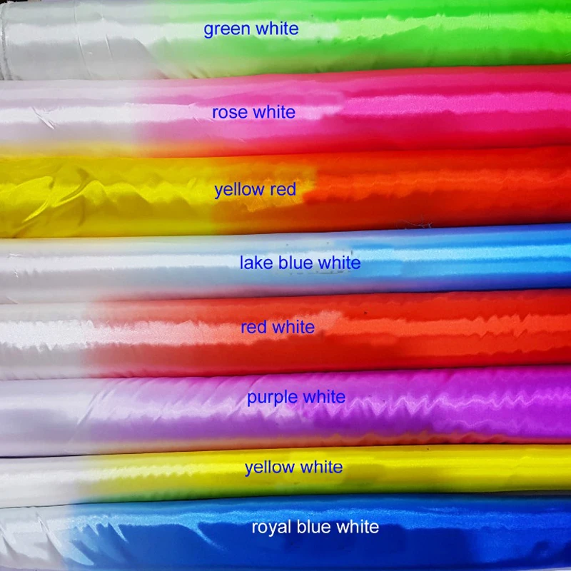 Метр имитация шелка материал Градиент полиэстер Атлас шармёз ткани тень|Ткань| |