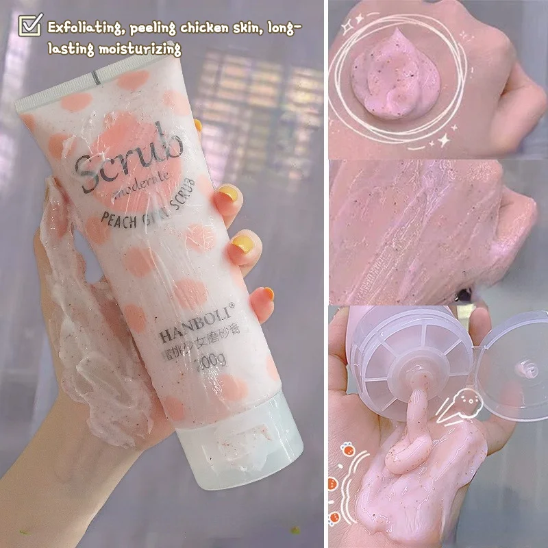 

2021 New Tik Tok Hot Peach Body Peeling Chicken Skin Whole Body Exfoliating Exfoliating Skin Tender Smoothing Mud Treasure