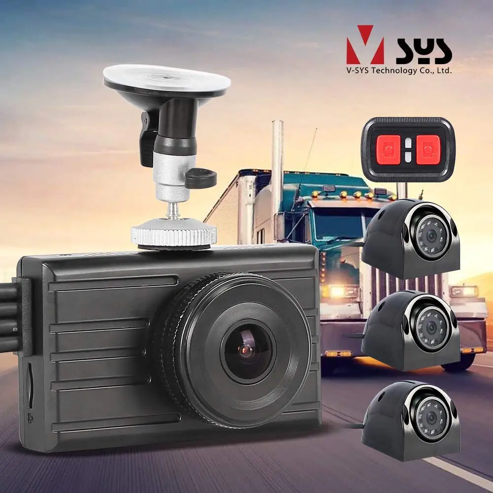 Видеорегистратор с камерой заднего вида SYS 4 камеры 1080 P 3 0 дюйма инфракрасное
