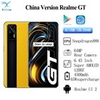 Смартфон Realme GT 5G, экран 6,43 дюйма, 120 Гц, процессор Snapdragon 888, Android 11, 64 мп, 4500 мА  ч, зарядка 65 Вт