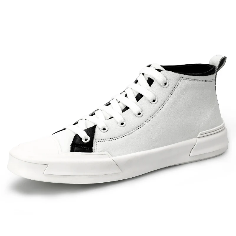 Мужская обувь модные мужские ботильоны из натуральной кожи повседневная белая