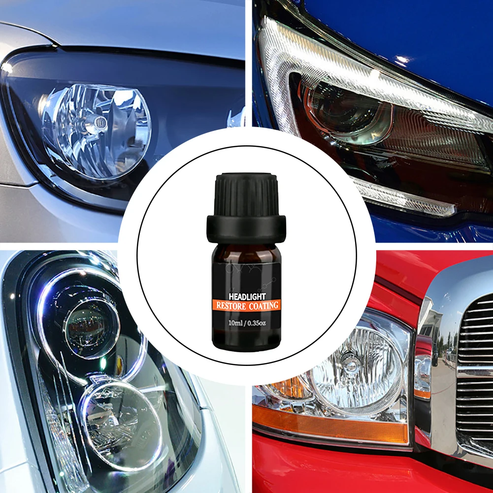 

10ml Car Headlight Repair Coating Solution Repair Kit Oxidation Rearview Coating Headlight Polishing Anti-scratch Liquid Agent