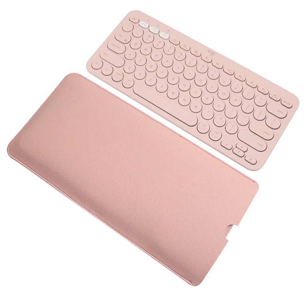 

Keyboard Leather PU Sleeve Portable Keyboard Sleeve Compatible for Logitech K380