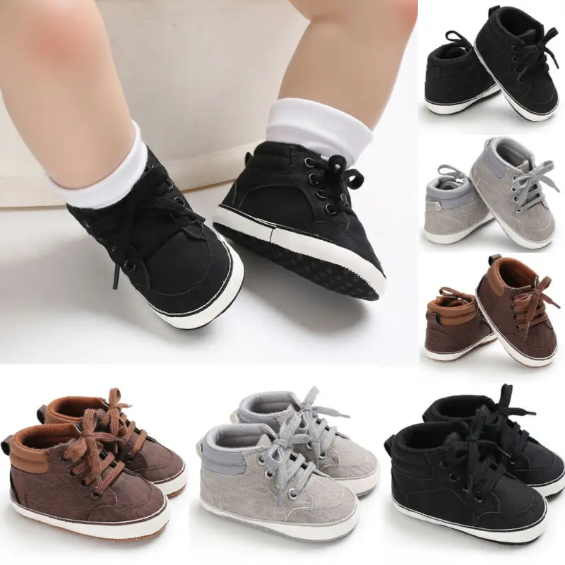 Pudcoco Brand New Style Toddler Infant Shoes Baby Boy Girl Soft Cotton First Walkers Lace-Up Sneakers | Мать и ребенок