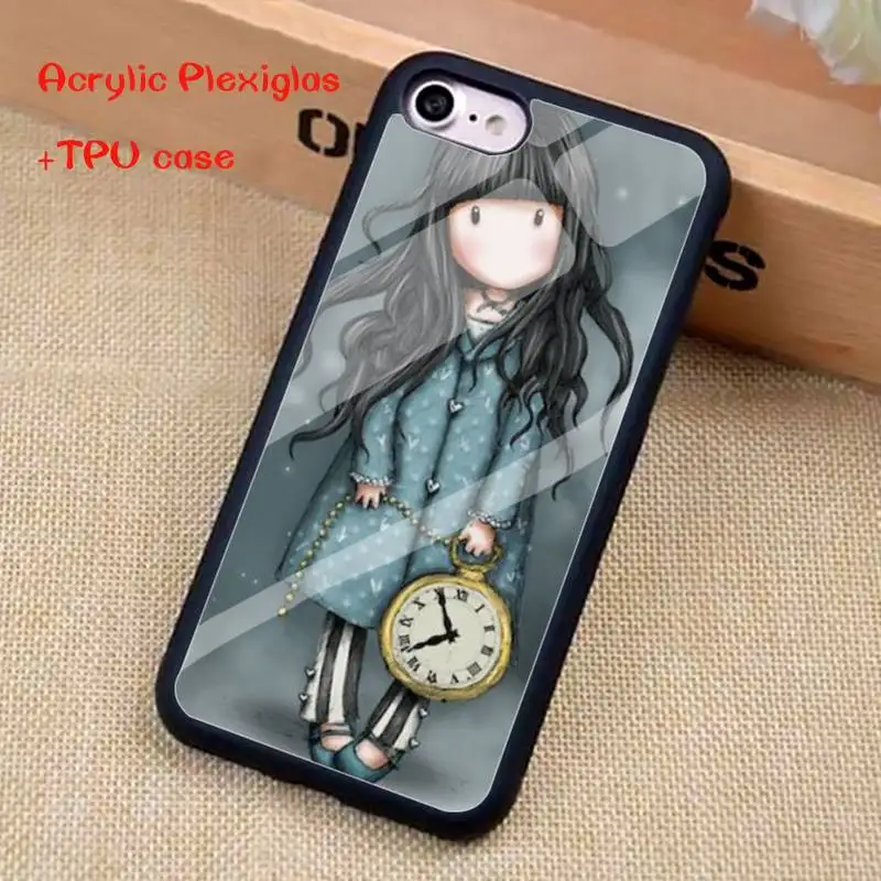 

Cartoon Lovely Santoro Gorjuss Phone Case For iphone 11 Pro Max X XR XS SE 2020 6S 7 8 Plus Acrylic Plexiglass TPU phone case
