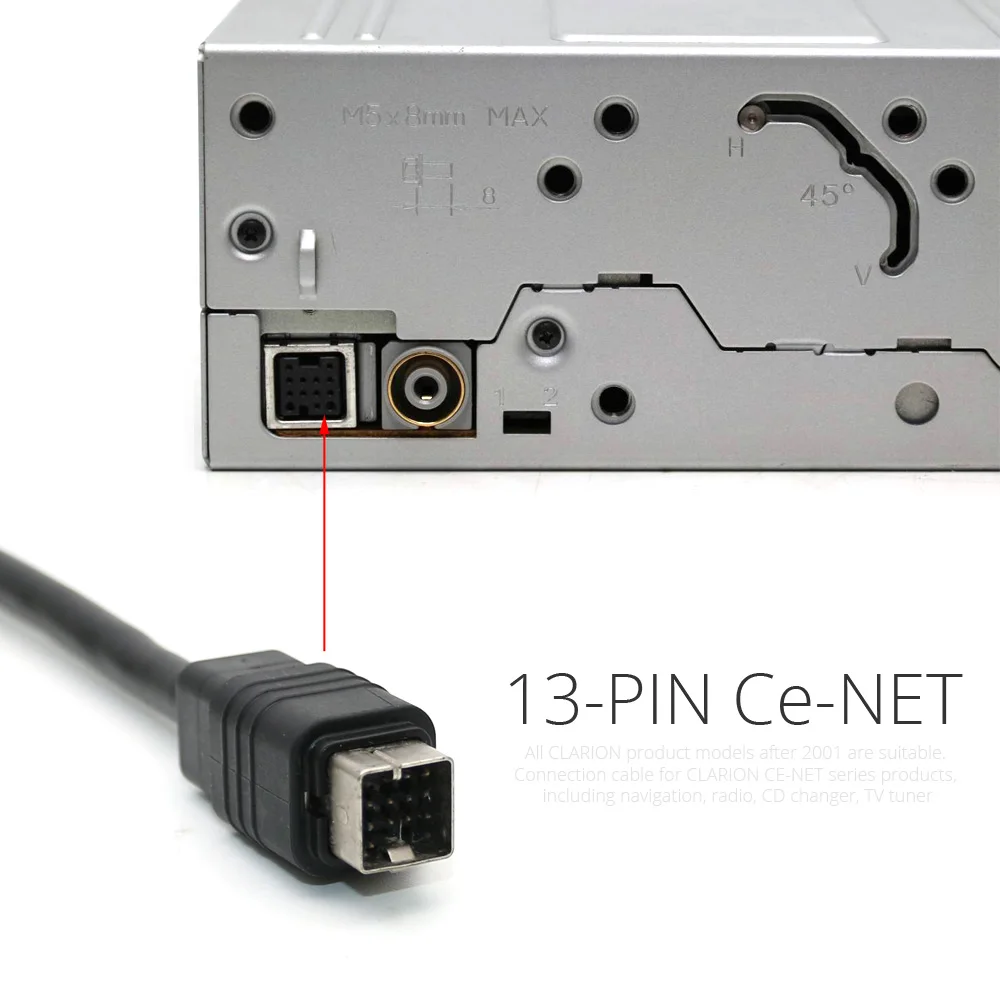 Автомобильный Bluetooth 5 0 комплект AUX 13 Pin Ce NET адаптер Интерфейс для Suzuki Swift Jimny Clarion 6