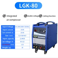 lgk 6380 built in air pump plasma integrated cutting machine welding dual purpose dual voltage cutting thickness 1 20mm