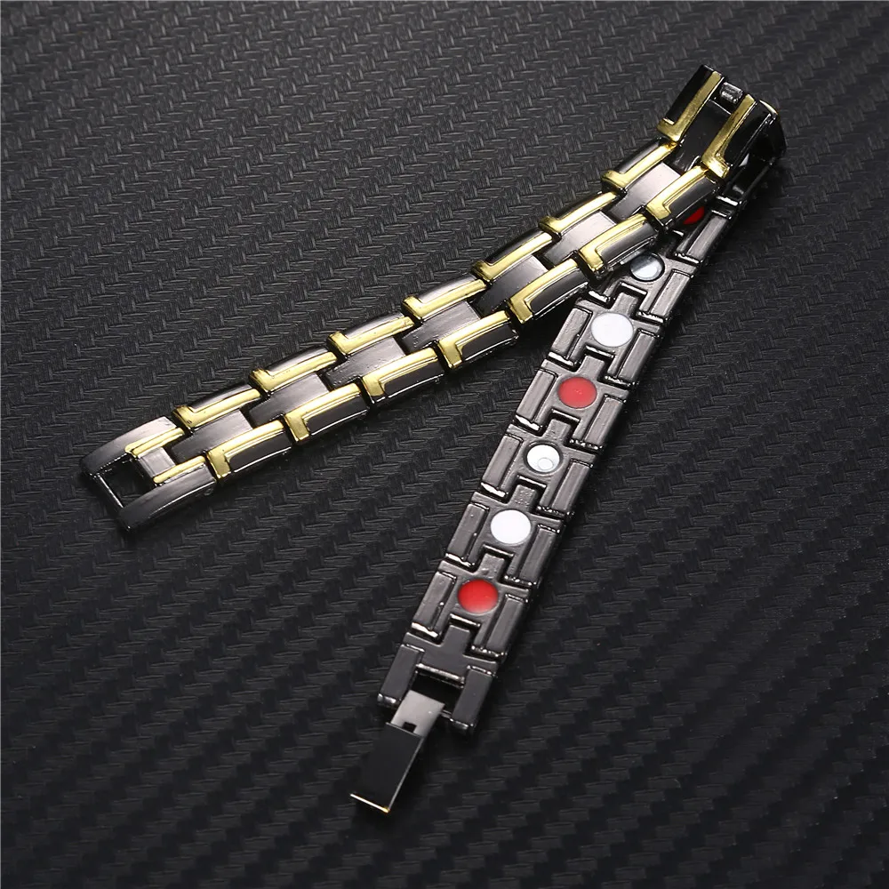 Новый Золотой Серебряный медный энергетический Магнитный браслет для женщин и