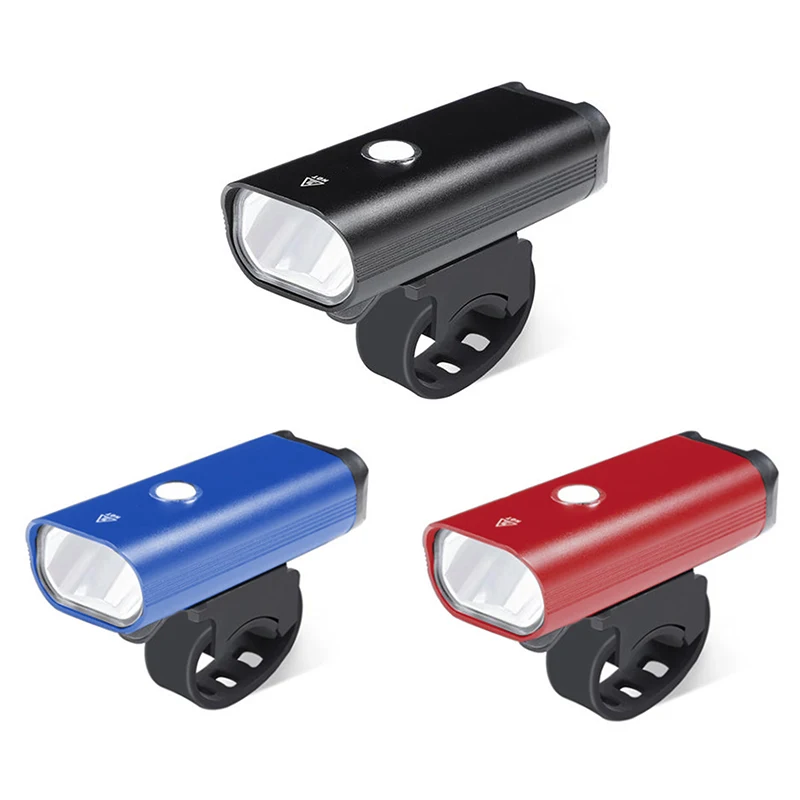 

Bicycle Headlight Aluminum Alloy Car Flashlight Waterproof USB Charging Safety Helmet Warning Riding Lighting Bike Accessories