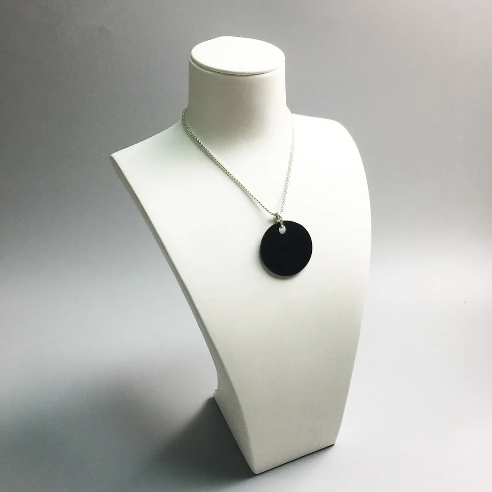 Посеребренные Ониксовые Большие Подвески для дисков подходят ожерелий и