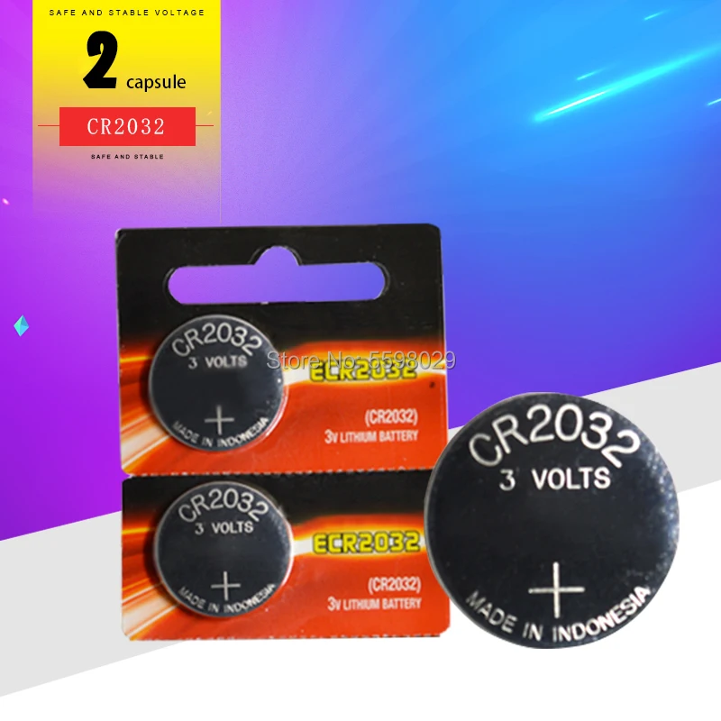 2 шт. 3 в CR2032 CR 2032 для литиевых батарей Energizer часы Pilas кнопочные монеты Celula часов