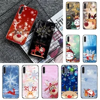 new year christmas cute santa claus elk phone case for samsung galaxy a s note 10 7 8 9 20 30 31 40 50 51 70 71 21 s ultra plus