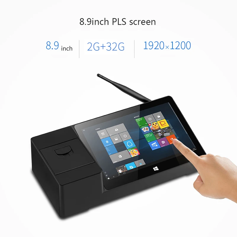 PiPO X3 8,9 дюймовый мини-ПК с 58 мм термопринтером Win10 I ntel Z8350 четырехъядерный 1920x1200 2G 32G HDMI Smart Box ips экран