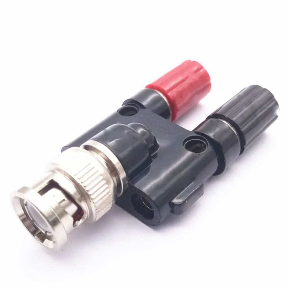 

1Pcs BNC Male To 4MM Binding Posts Banana Plug Jack Female Coaxial Adapte Connector Male Conductor Terminals Gold-plated Brass