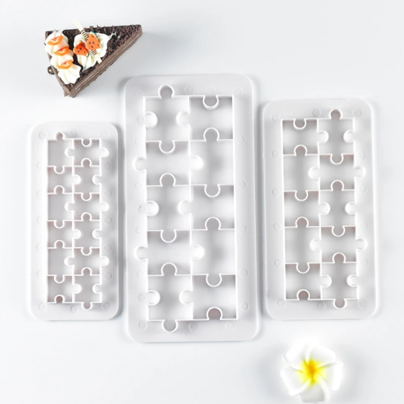 

8 Set Plastic Geometric Cake Mold Sugar Craft Fondant Mould Cookies Decorating