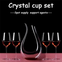 2pcs goblet wine glass 650ml kitchen utensils crystal water champagne glasses bordeaux wedding party birthday gift lead free