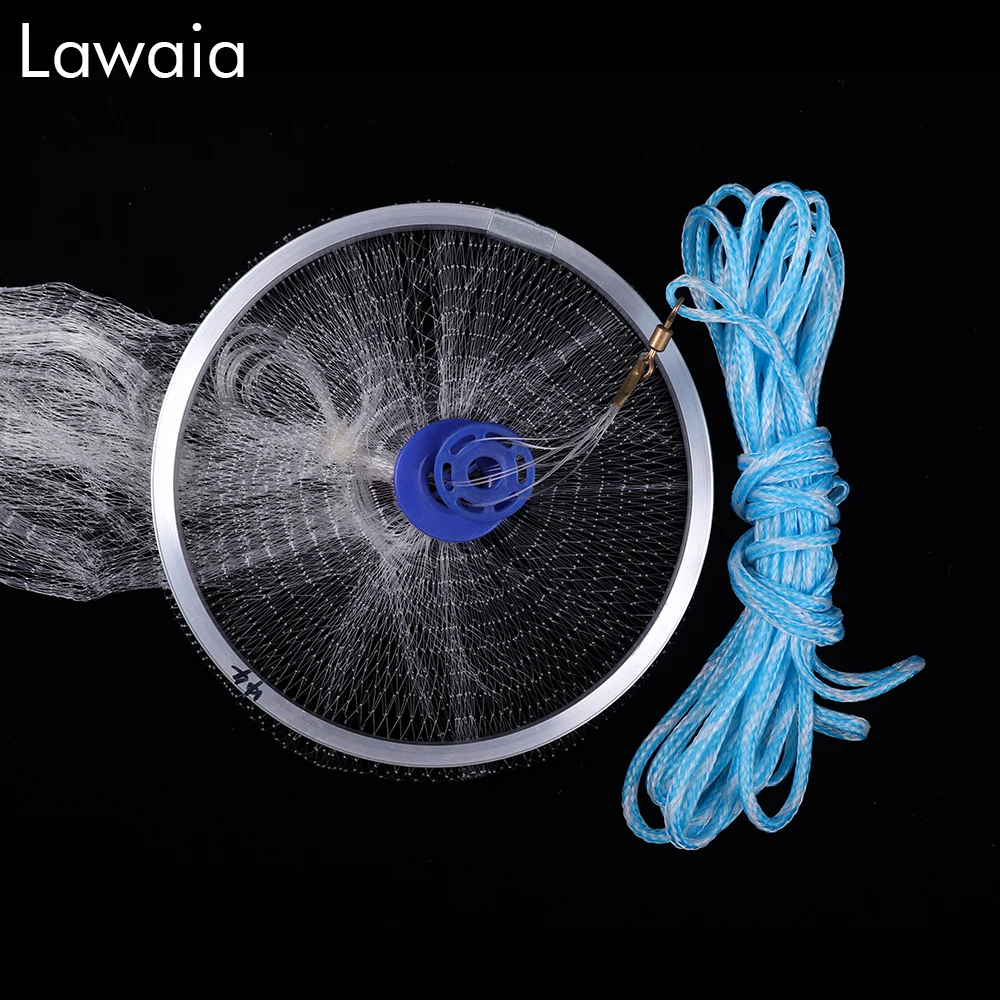 Lawaia американские литые сети с алюминиевым кольцом диаметр 2 4-7 м инструмент для
