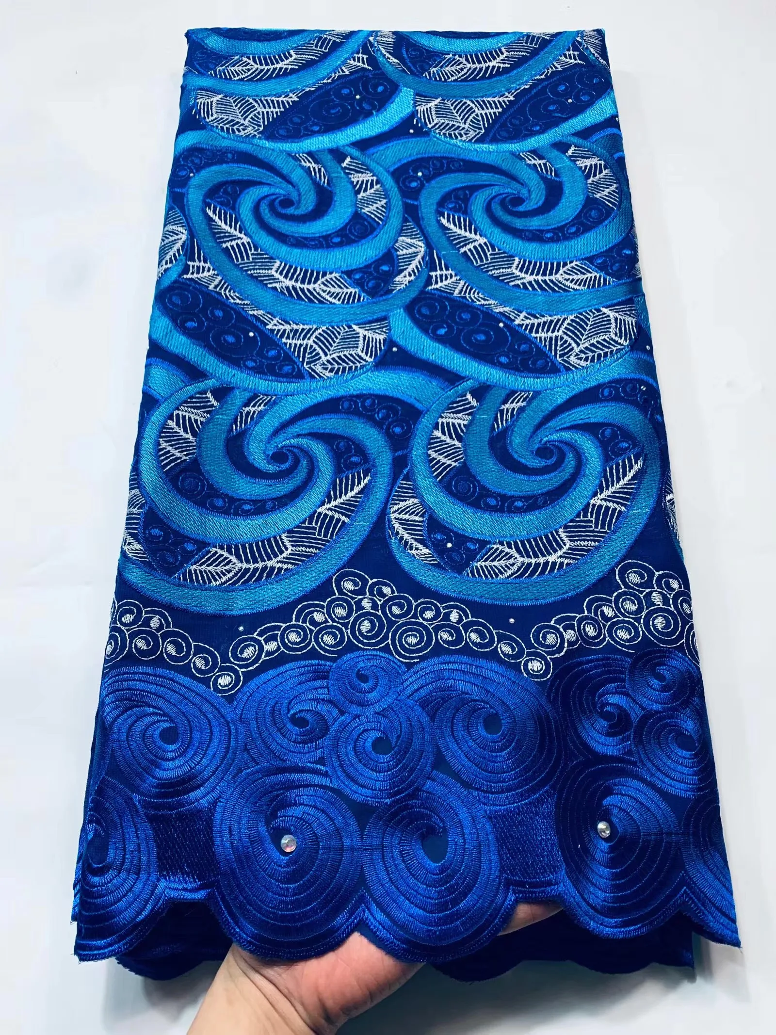 

2021 Embroidery Swiss Voile Materials African Lace Fabric 5 Yards Latest Swiss Votton Lace Fabric Wedding Nigerian Lace