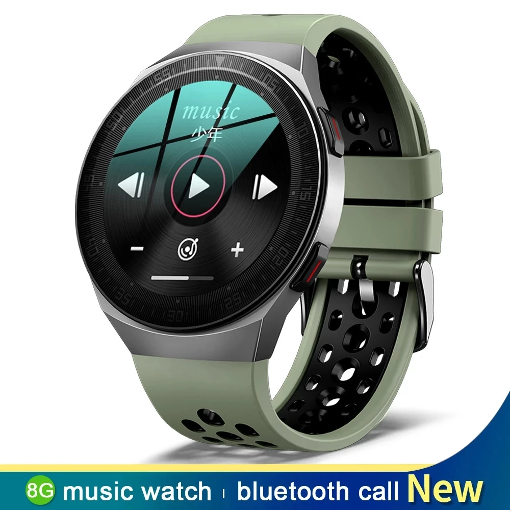 

GEJIAN Bluetooth Call Smart Watch Men 8G Memory Card Music Player smartwatch For Xiaomi Huawei Phone Waterproof Fitness Watches