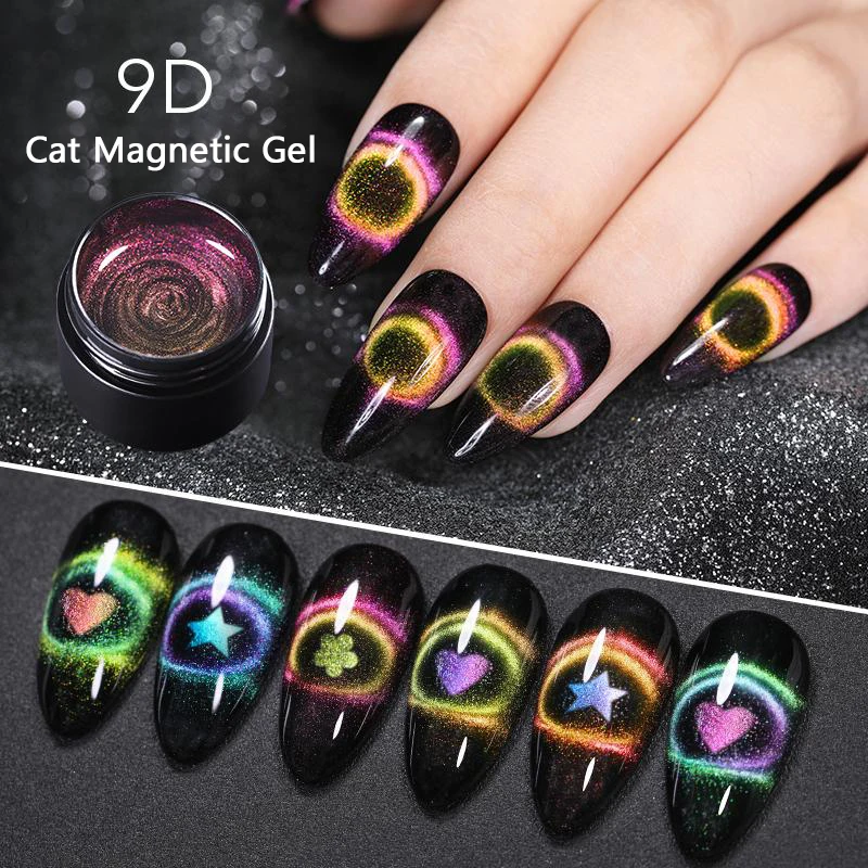 Магнитный 9D кошка УФ гель для ногтей Nail Art Лаки к требованиям заказчика